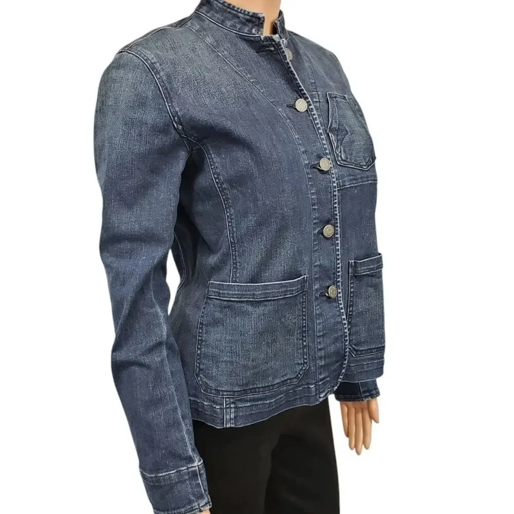 Ralph Lauren Jeans Co Ralph Lauren Denim Jacket Unique Rare Vintage XS - Picture 7 of 11